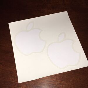 2 Apple sticker car office phone tablet iPad decal